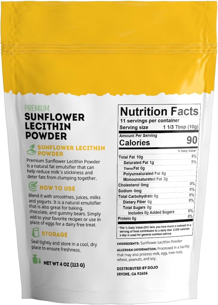 functions as a natural emulsifier for baking and cooking