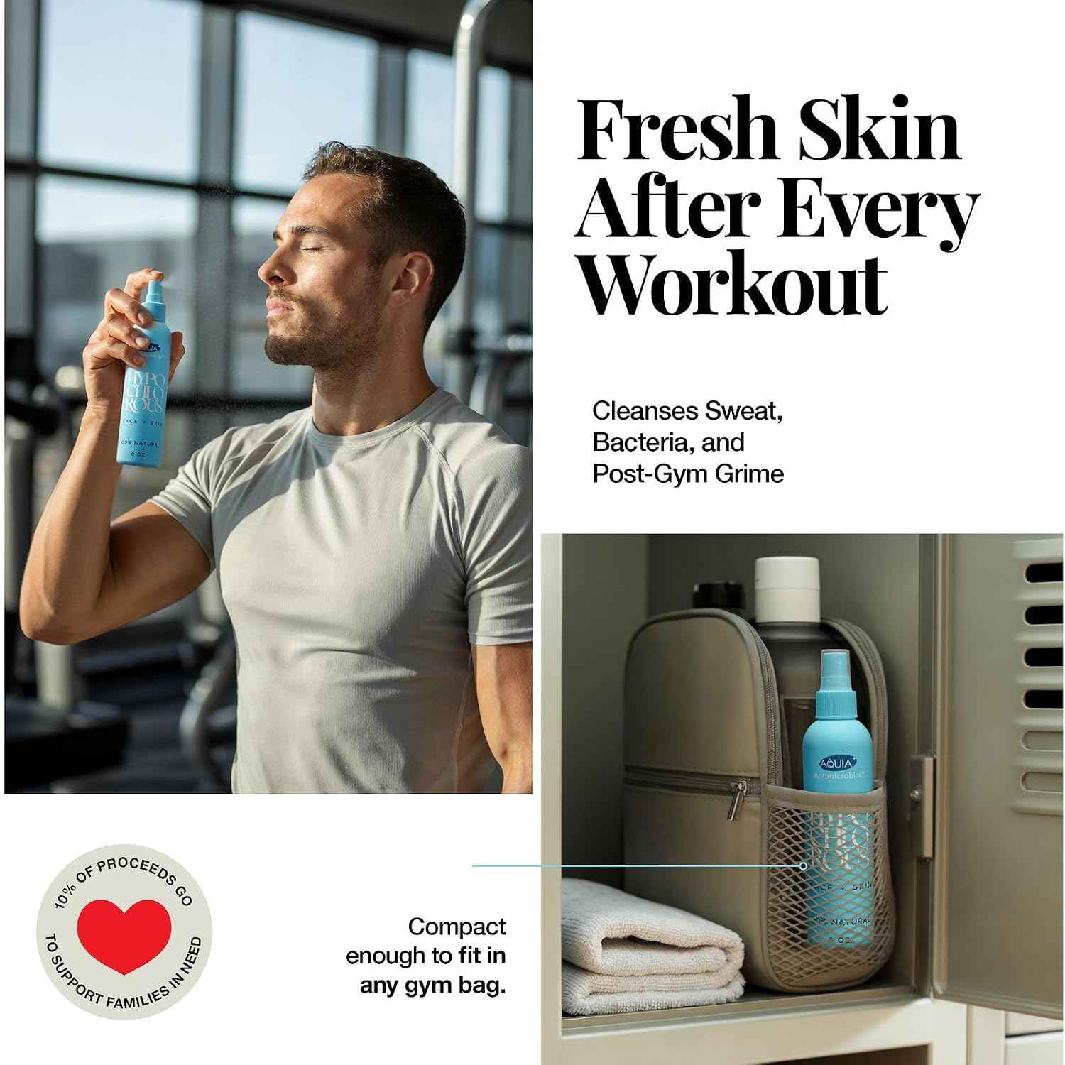 HOCL Essentials Hypochlorous Skin Spray – All-in-One Cleanser and Toner for Minimalist Bathrooms