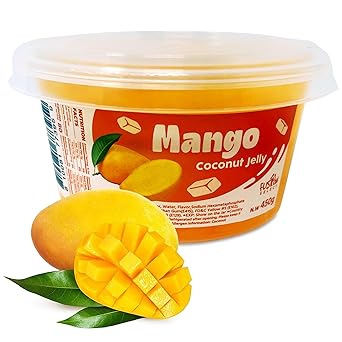 Fusion Select Mango Coconut Jelly – Thoughtful Foodie Gift for Bubble Tea Fans and Home Bar Cart Enthusiasts, 14 oz