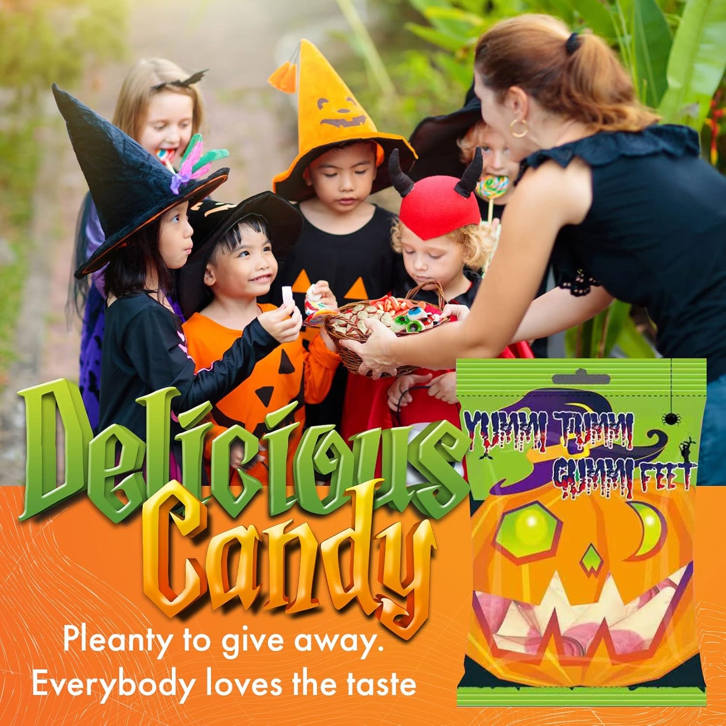 Fusion Select Spooky Gummy Body Parts – Lightweight Halloween Treat for Outdoor Carnival Booths, Trunk or Treat Events and Tailgate Parties