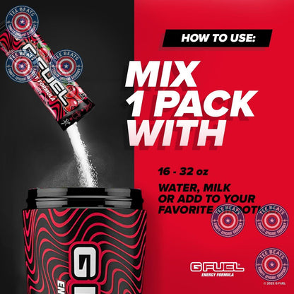 G Fuel PewDiePie Variety Flavor Energy Sticks – Birthday Gift Box for Esports Fans and PewDiePie Subscribers