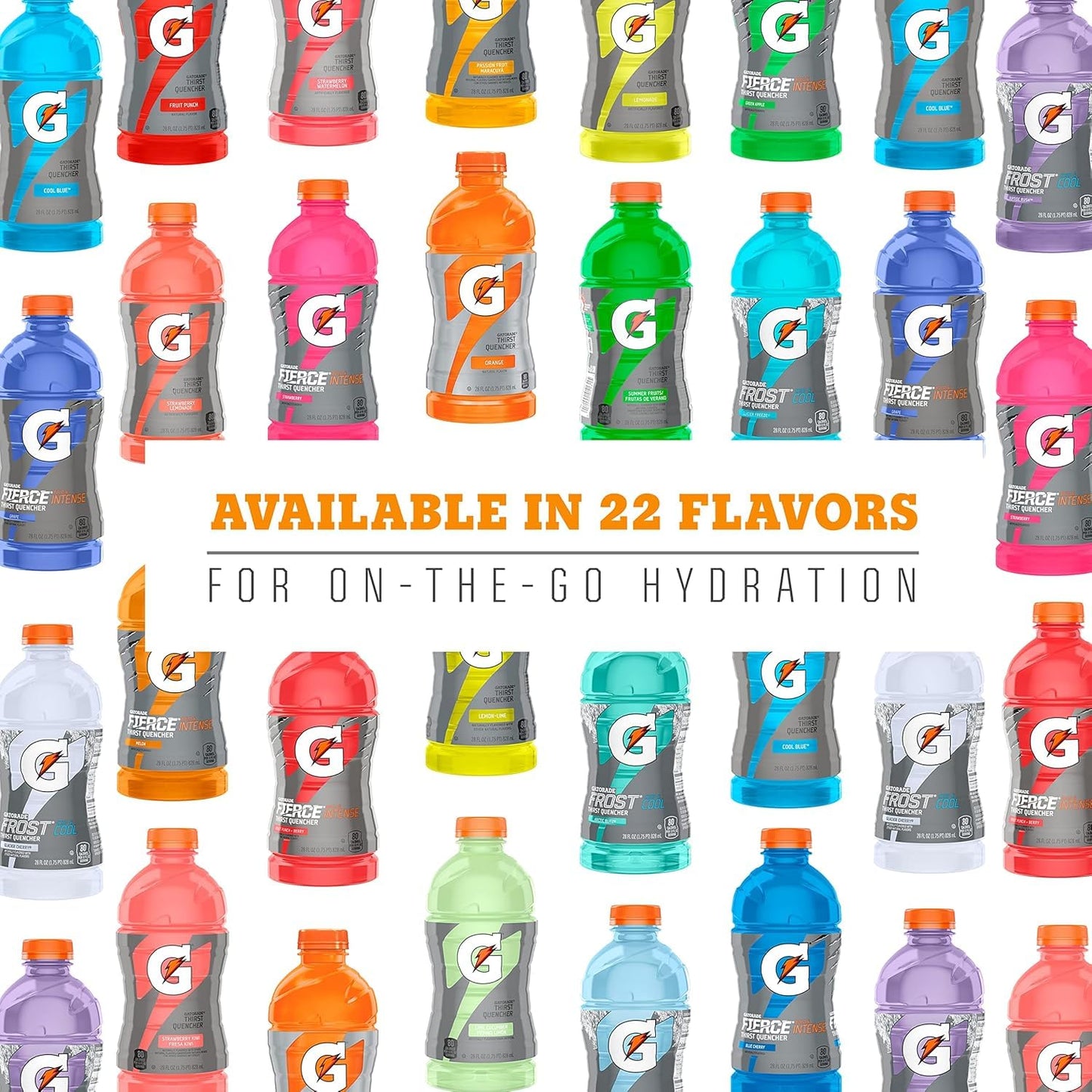 Gatorade Electrolyte Bottles – Sodium and Potassium Replacement for Post-Workout Replenishment