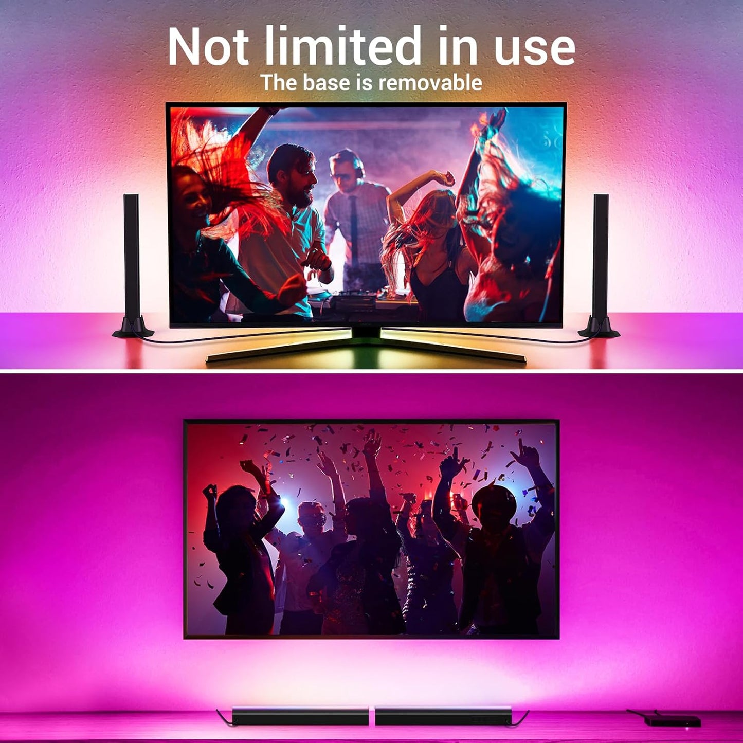 GiftBrand RGB Light Bar – Bedroom Decor Ambient Lighting, Music Sync LED Bars for Cozy Living Room