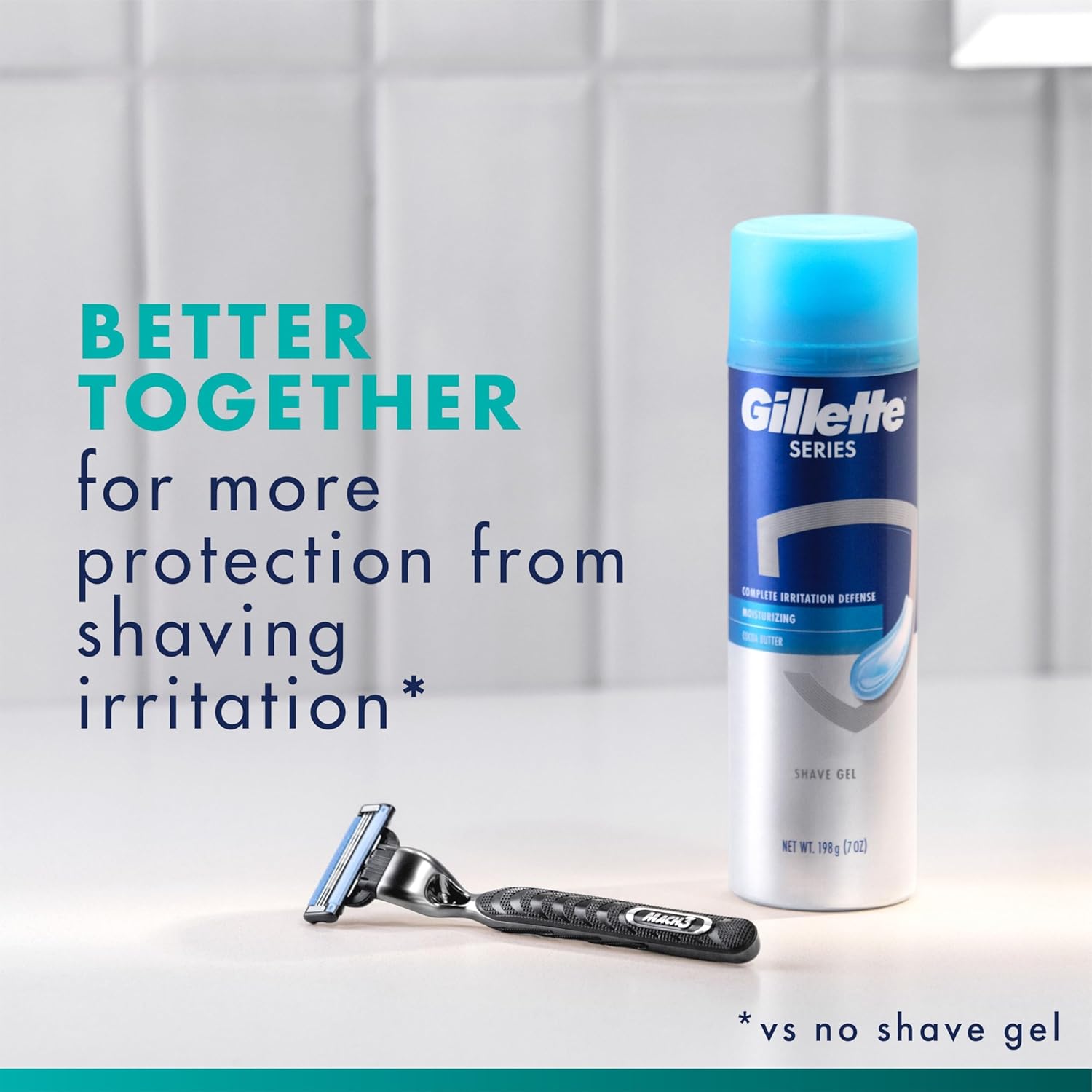 Gillette Mach3 Razor for Men – Practical Birthday Gift for Dad, Stainless Steel Handle with 2 Blade Refills