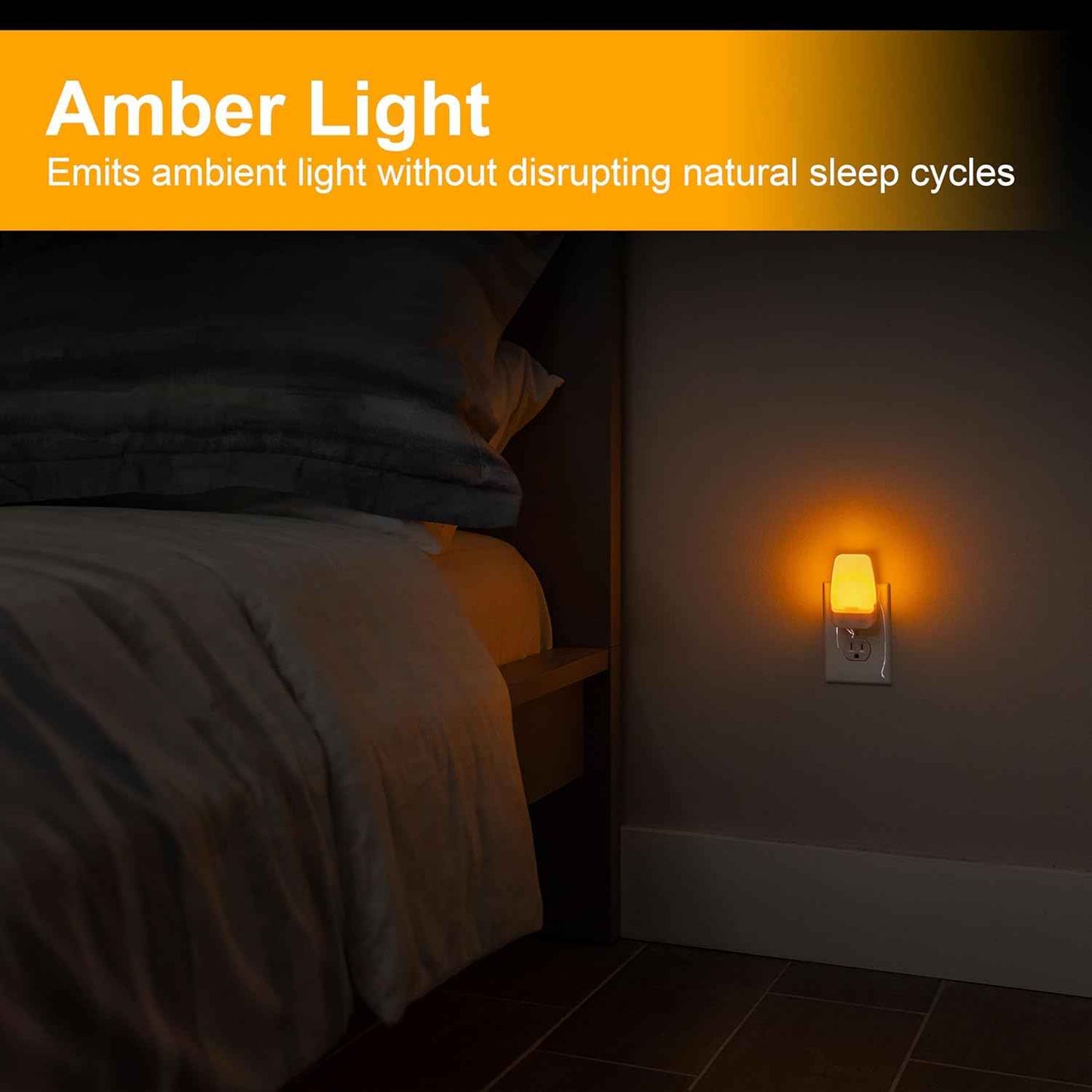 GE Sleeplite Plug in Nightlight – Toddler Bedroom Night Light, No Flame No Wax Safe for Kids