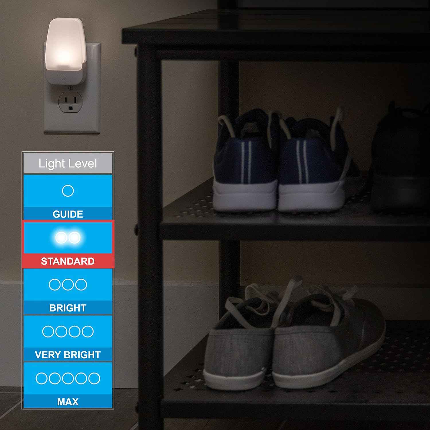 GE Night Light for Kids – Cool-to-Touch LED Plug-in for Toddler Room and Shared Sibling Bedroom
