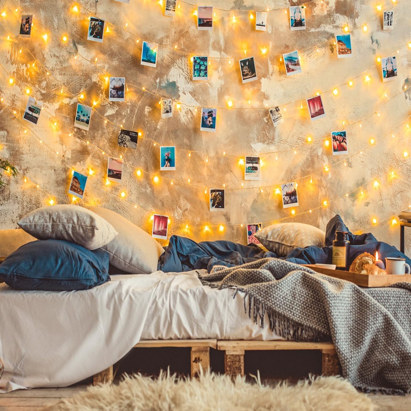 GlowNEST LED String Lights – Thoughtful Housewarming Gift for Her, Cozy Bedroom Decor