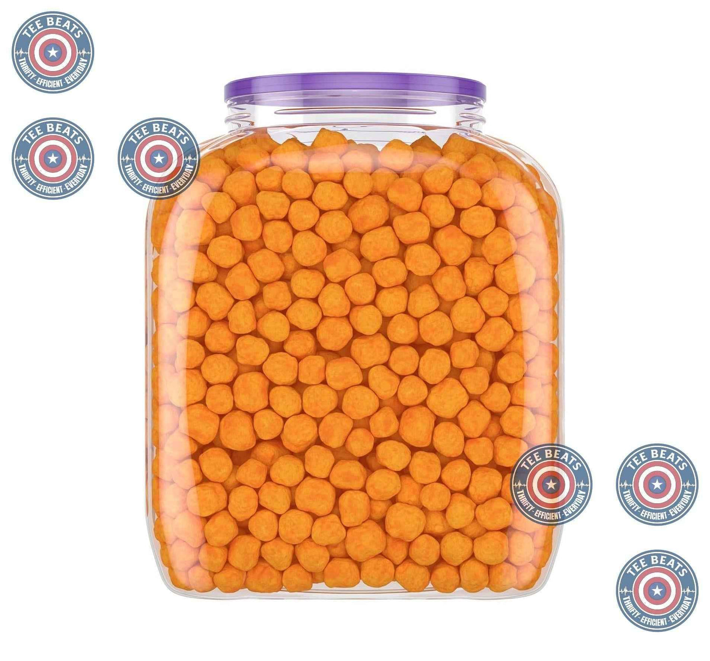 Utz Cheese Balls 36.5 oz Barrel – Guilt-Free Mindful Snacking for Home Cravings, Baked Not Fried Cheddar