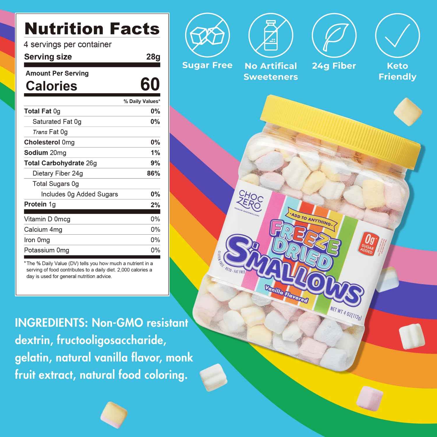 ChocZero Marshmallow Spread – Feel-Good Get Well Gift for Bariatric Recovery, Low Net Carb