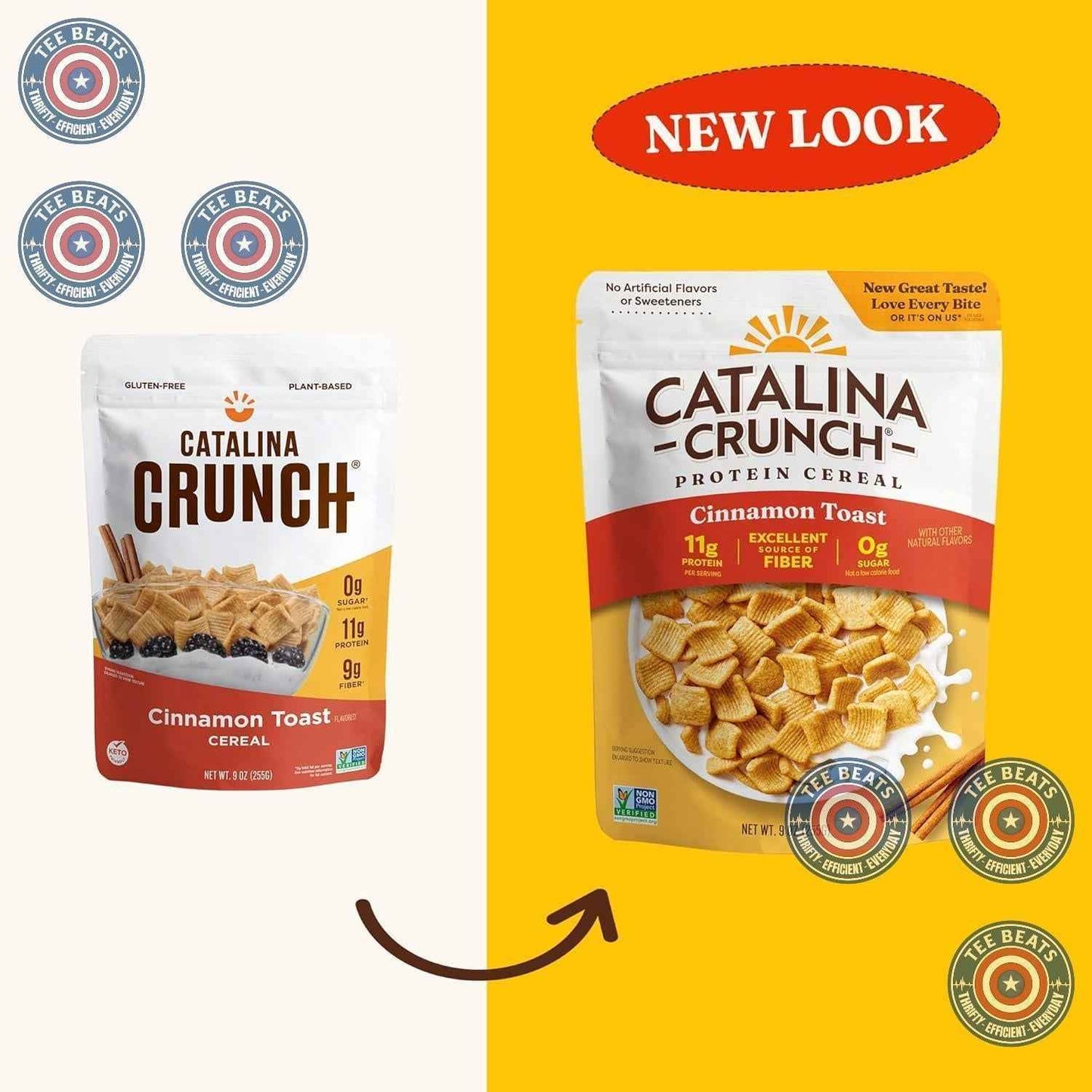 Catalina Crunch Protein Cereal – Keto Starter Gift Basket Addition for the Low-Carb Friend, Dark Chocolate 9 oz