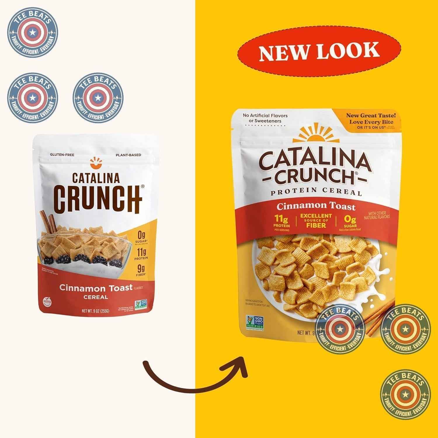 Catalina Crunch Protein Cereal – Keto Starter Gift Basket Addition for the Low-Carb Friend, Dark Chocolate 9 oz
