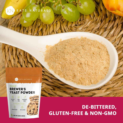 Kate Naturals Brewers Yeast Powder – Single-Ingredient Lactation Supplement for the Minimalist Kitchen