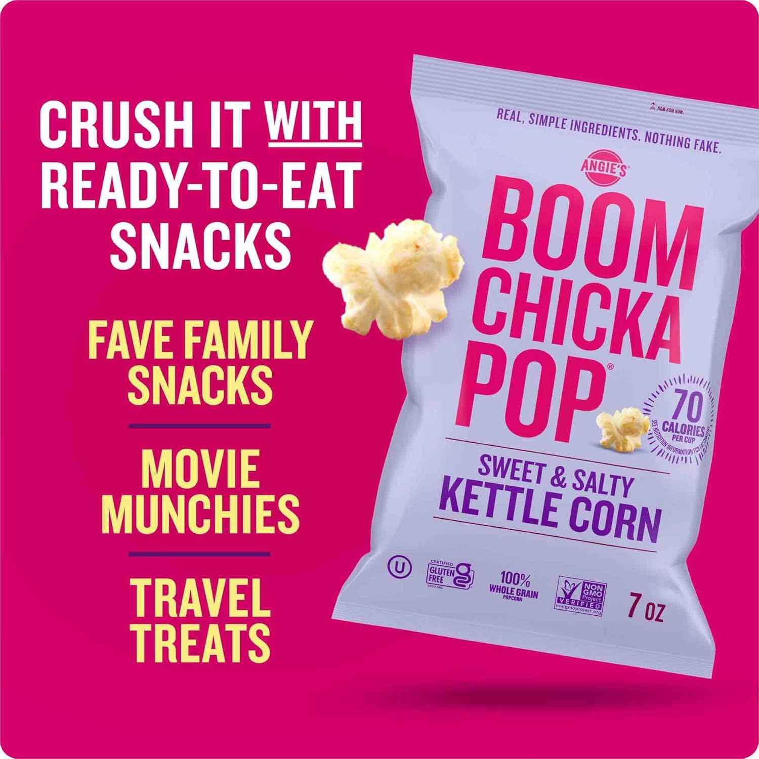 Angie's Boomchickapop Popcorn – Clean-Label Snack for Intentional Snacking at Home