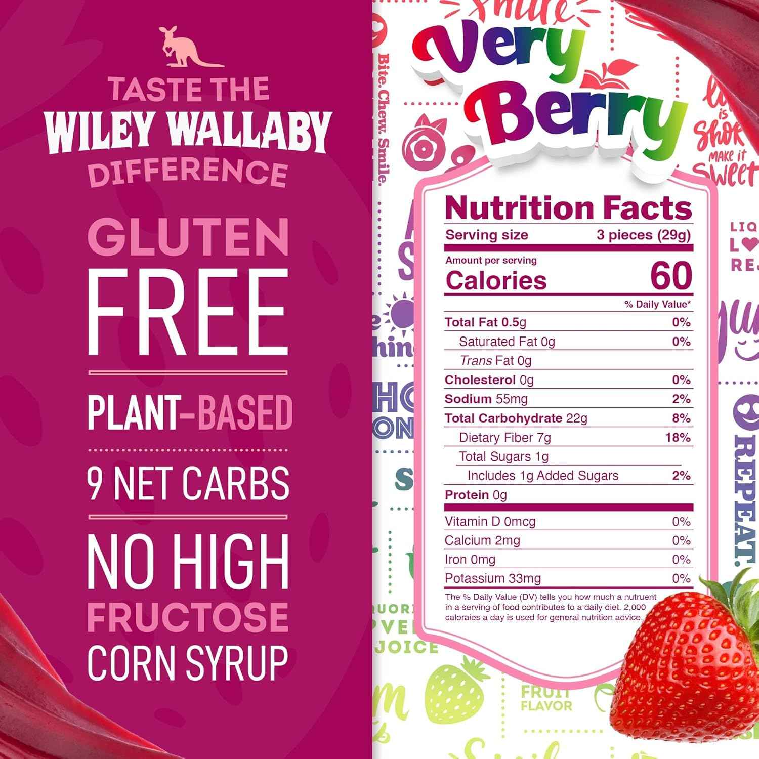 Wiley Wallaby Very Berry & Watermelon Variety Pack – Thoughtful Low Sugar Gift for Diet-Conscious Friends
