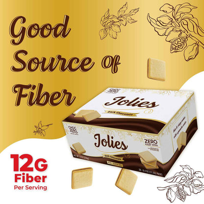 ChocZero Dark Chocolate Jolies – Gourmet Hostess Offering for Refined Gluten Free Gatherings, 20 Sandwich Cookies