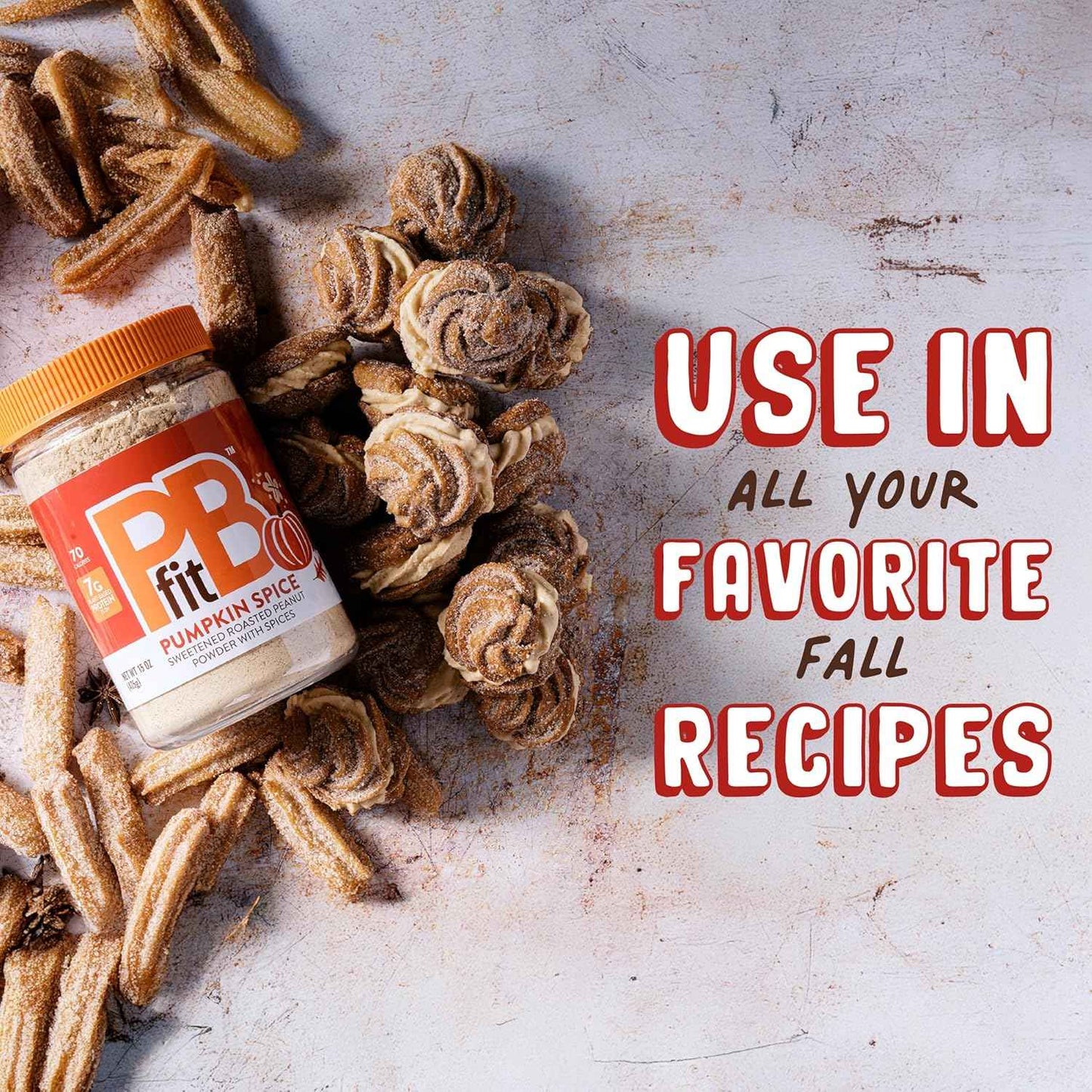PBfit Pumpkin Spice Peanut Butter Powder Holiday Gift for Health-Conscious Friends, Festive Protein Spread