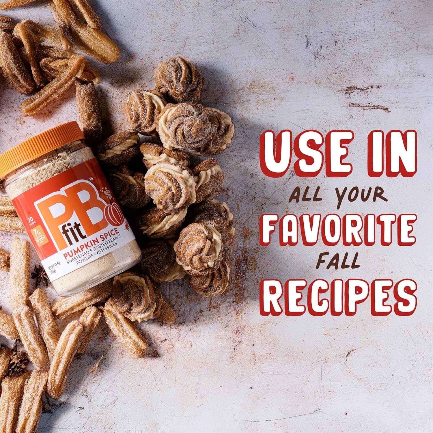 PBfit Pumpkin Spice Peanut Butter Powder Holiday Gift for Health-Conscious Friends, Festive Protein Spread