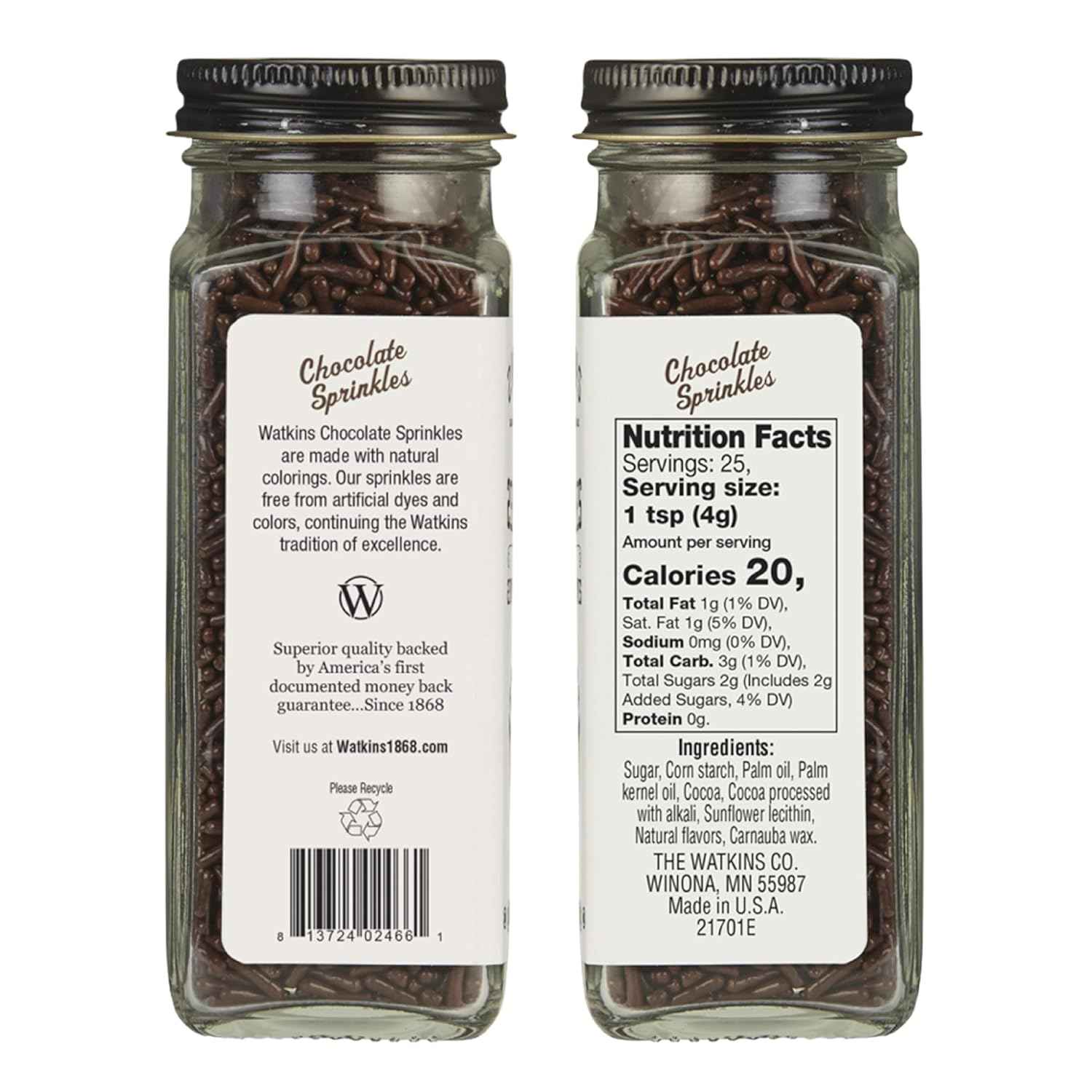 Watkins Chocolate Decorating Sprinkles – Thoughtful Hostess Gift for the Home Baker