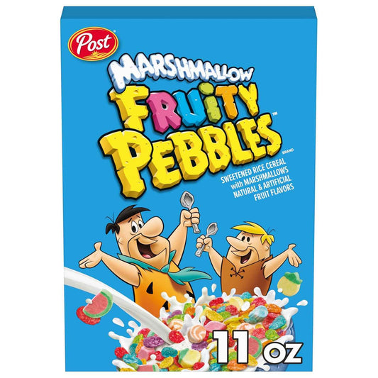 Post Fruity PEBBLES Marshmallow Cereal – Comfort Snack for Late Night Wind Down Ritual
