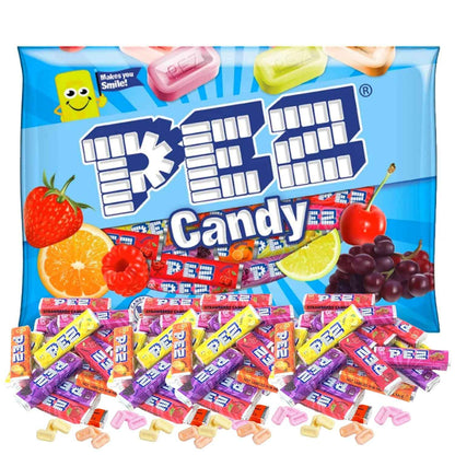 PEZ Candy Refill Rolls – Holiday Stocking Stuffer for Kids and Collectors, Mixed-Fruit Variety
