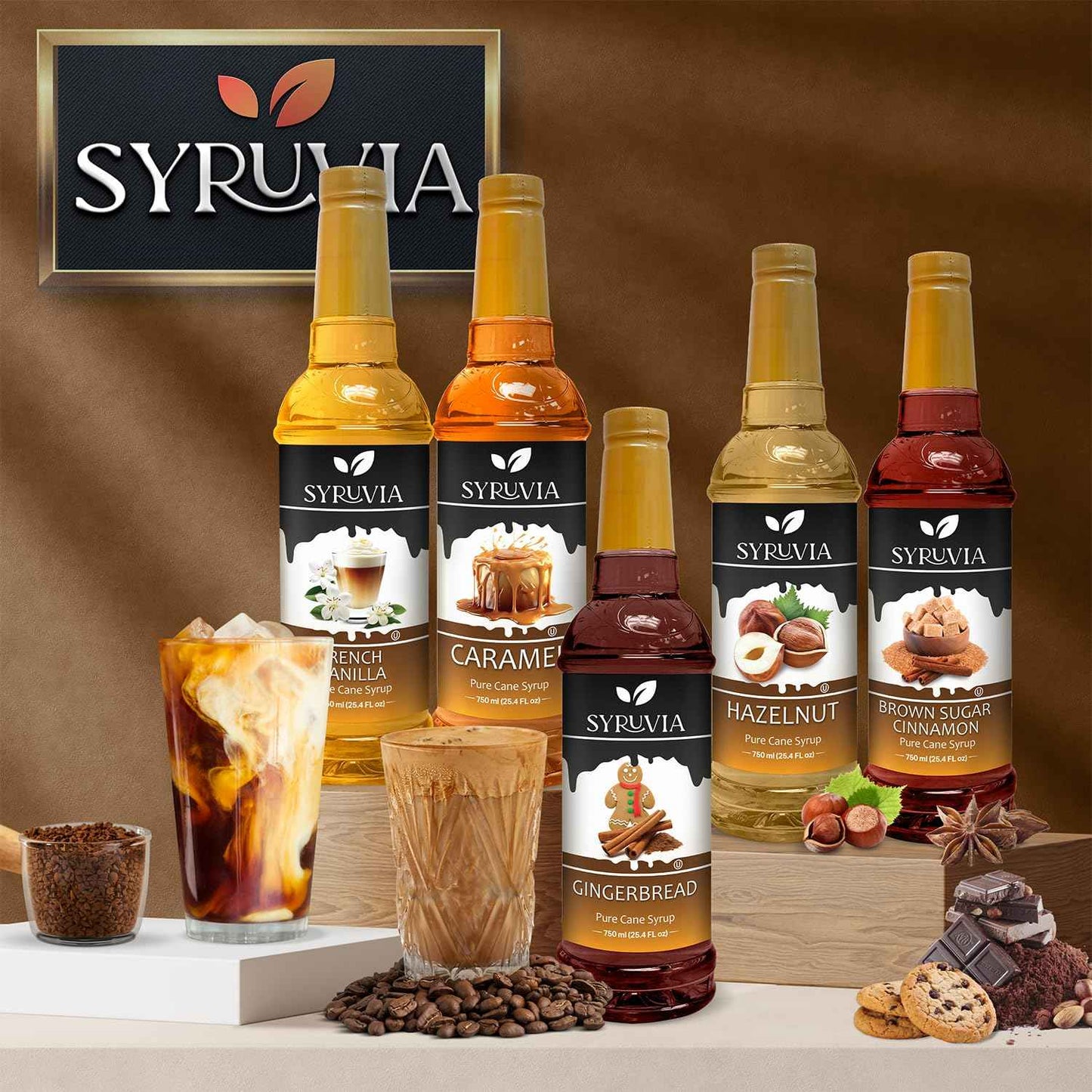 Syruvia Blackberry Syrup - 25.4 fl oz Low-Sugar Flavoring for Guilt-Free Iced Tea and Mindful Morning Lattes