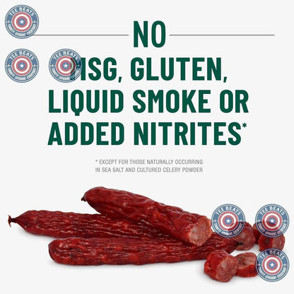 Duke's Pork Chorizo & Lime Smoked Shorty Sausages – Grab-and-Go Desk Drawer Snack for Midday Focus, 5 oz