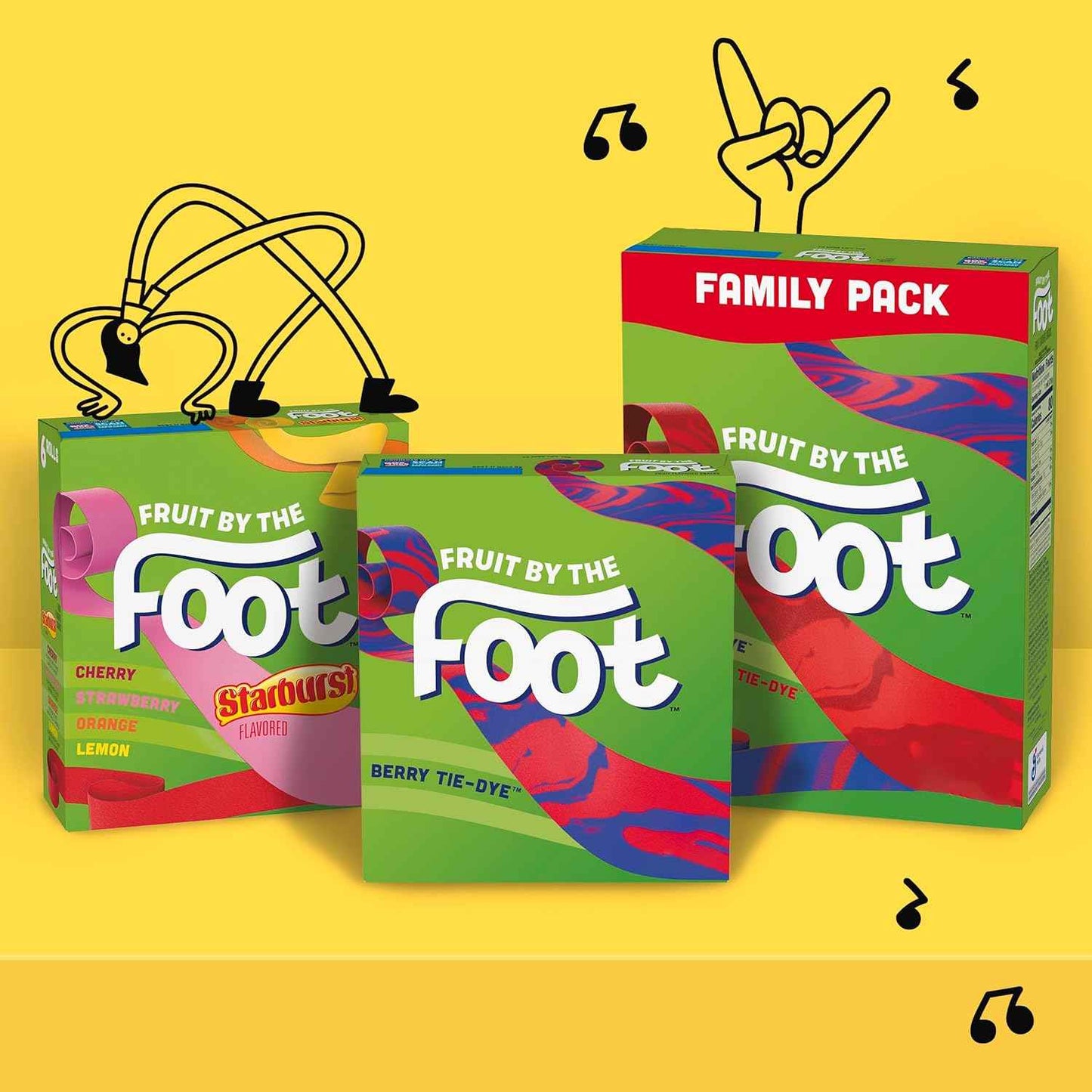 Fruit by the Foot Strawberry Tie-Dye Fruit Flavored Snacks – Sports Practice Snack Pouch for Active Kids