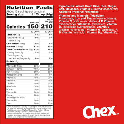 Chex Gluten Free Corn Cereal 18 oz – Holiday Gifting Pantry Box for Housewarming and Hostess Prep