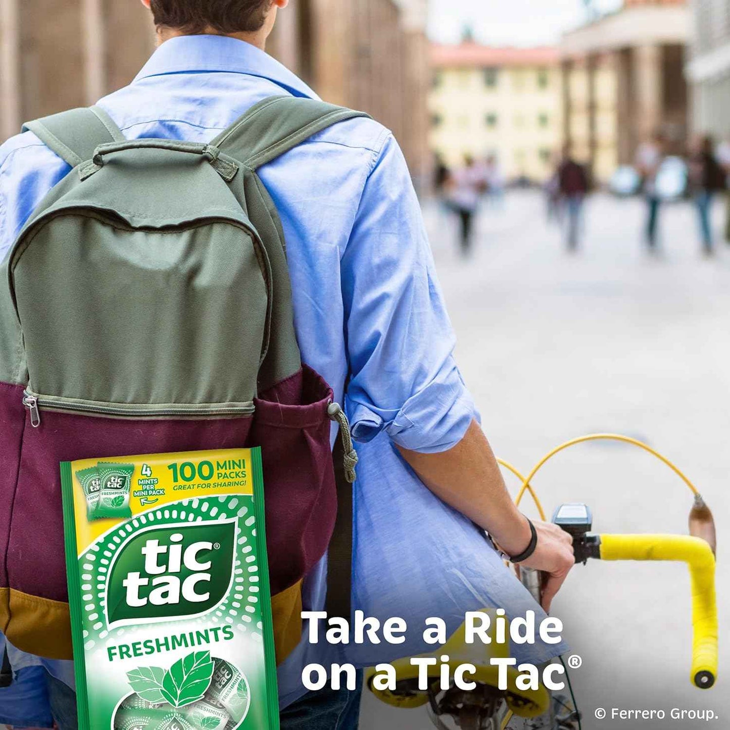 Tic Tac Freshmints 100 Mini Packs – Lunchbox Treat and Diaper Bag Snack for School-Age Kids, Gluten Free