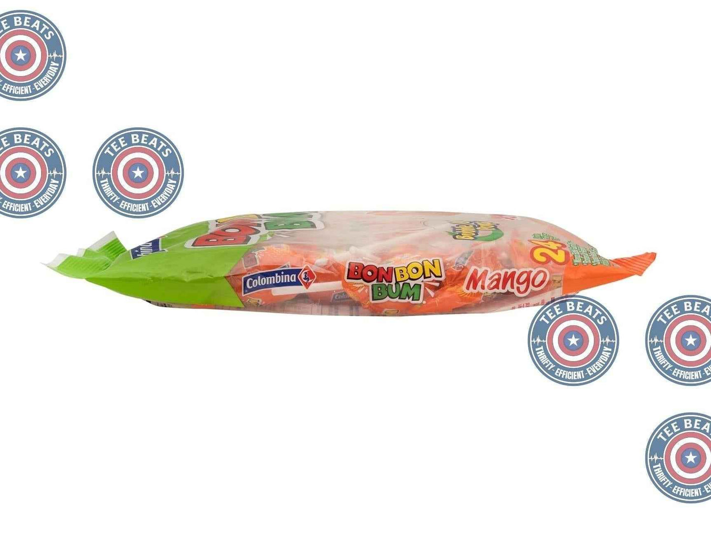 Colombina Bon Bon Bum Mango Bubble Gum Lollipops – Safe Individually Wrapped Kids Party Candy for Birthdays and School Events