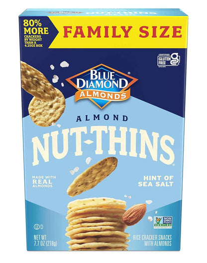 Blue Diamond Almonds Nut-Thins Hint of Sea Salt – Clean-Pantry Cracker for Less-Is-More Kitchens