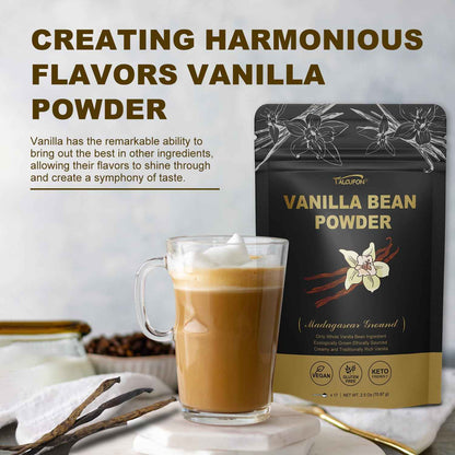 TALCUFON Single-Ingredient Vanilla Powder – Streamlined Pantry Staple for Clutter-Free Kitchens