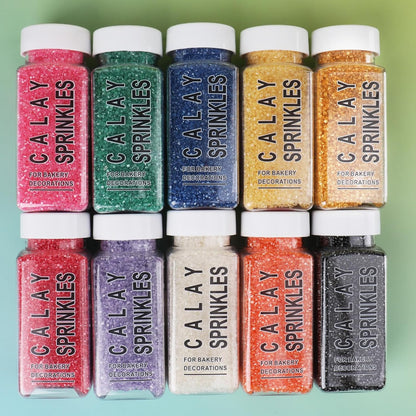 Gold Sprinkles Premium Sanding Sugar – Luxurious Edible Crystals for Wedding and Event Cakes