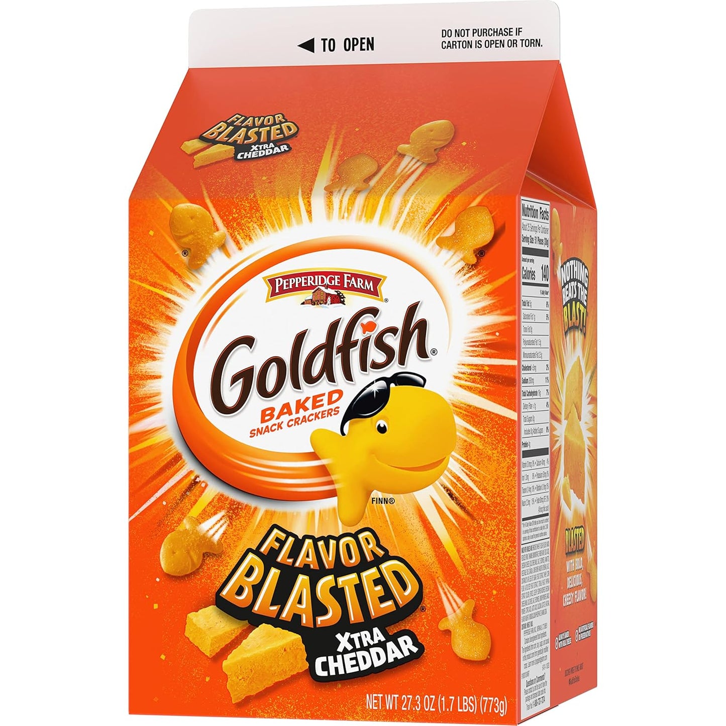 Goldfish Cheddar Cheese Crackers – Nostalgic Throwback Snack Gift for the Coworker Break Room and Office Secret Santa, 27.3 oz