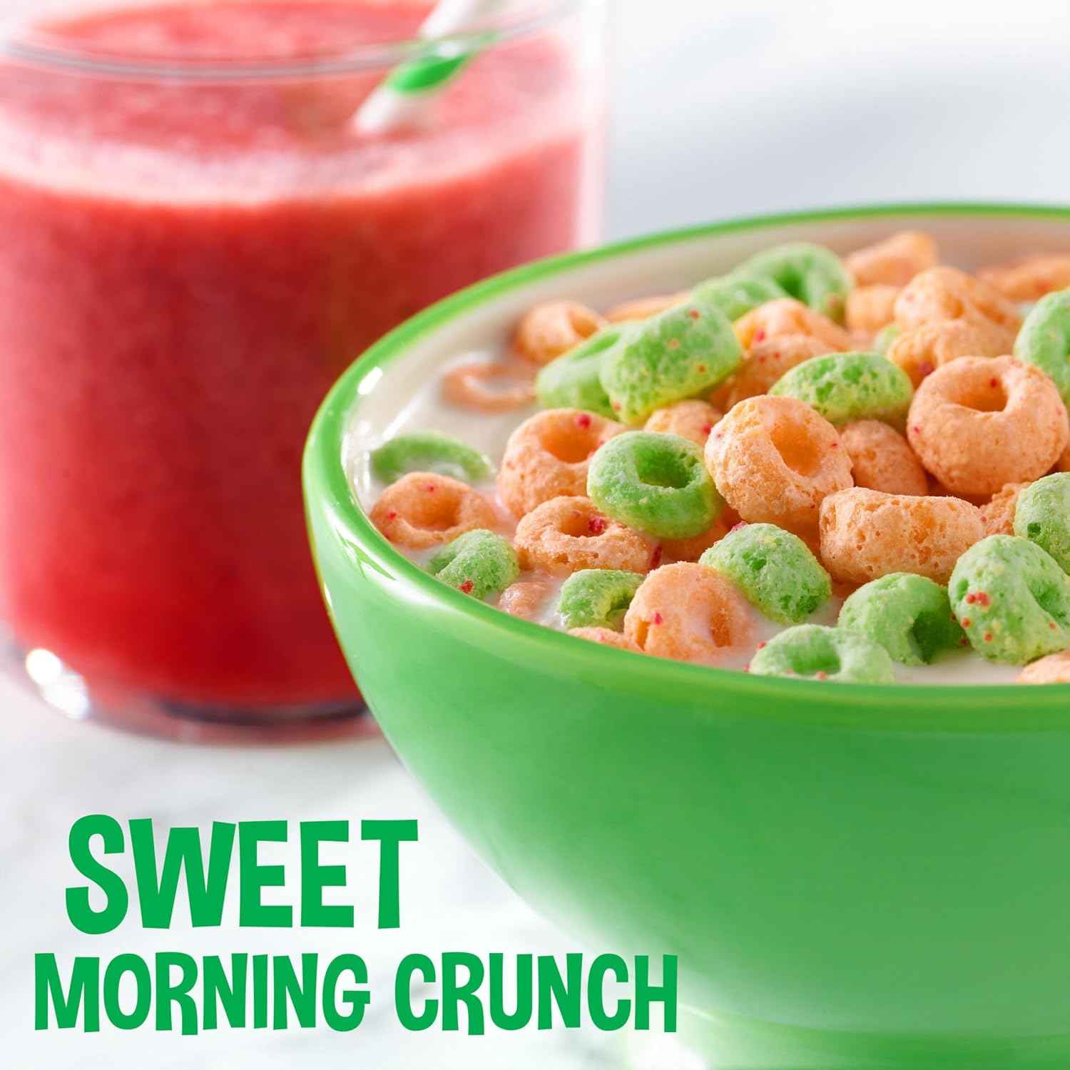 Kellogg's Apple Jacks Breakfast Cereal – Kids School Lunchbox Snack, 23oz Giant Family Box