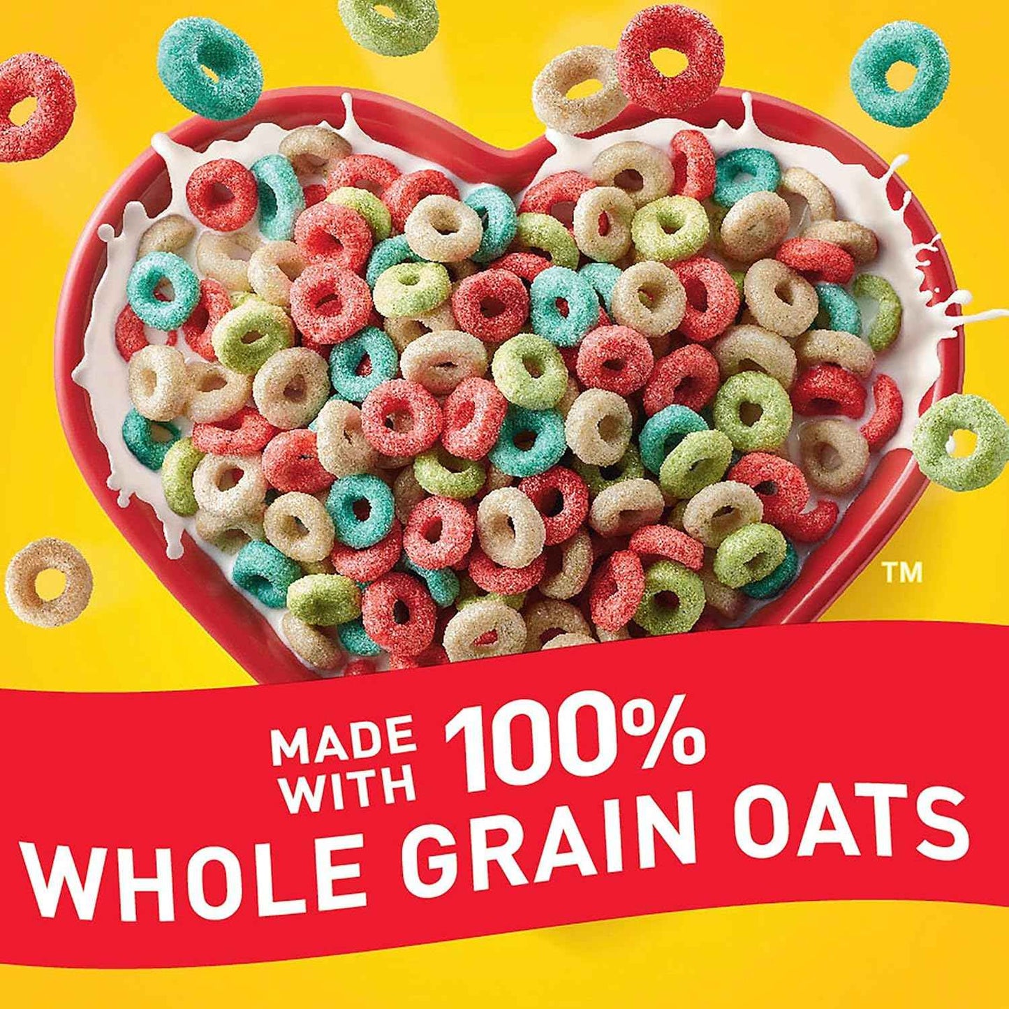 Fruity Cheerios Heart Healthy Cereal Made with Whole Grain Oats – Safe Lunchbox Snack for Gluten Sensitive Children, 18.4 oz Box