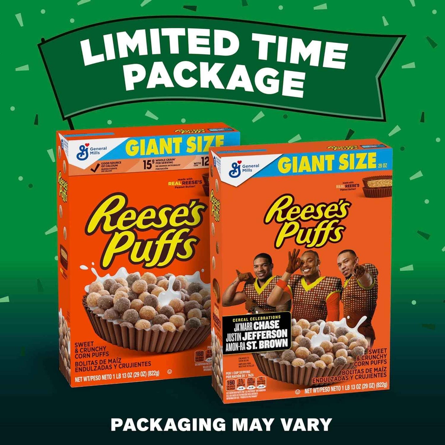 REESE'S PUFFS Chocolatey Peanut Butter Cereal – Nostalgic Gift Basket Pick for Chocolate Peanut Butter Lovers