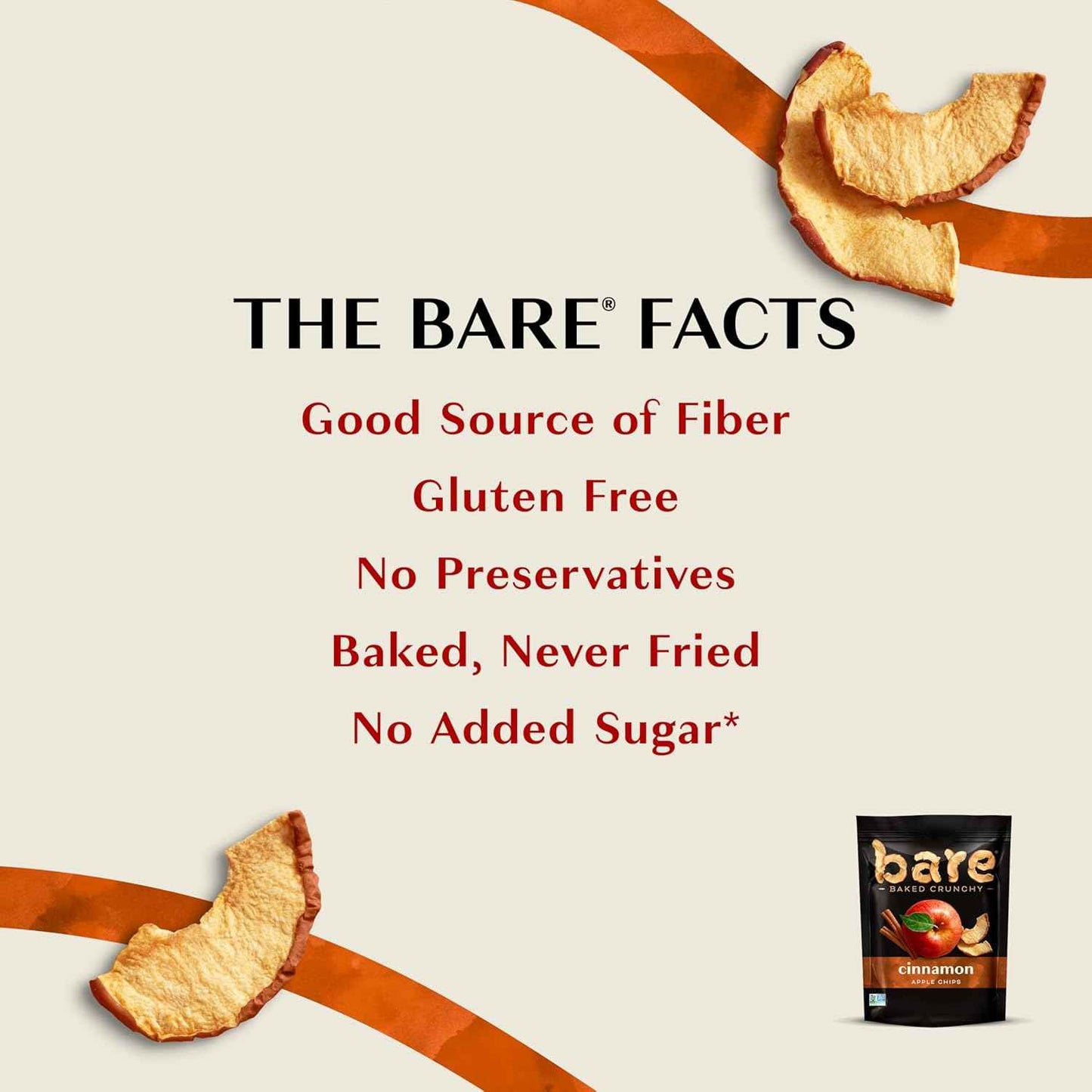 Bare Cinnamon Apple Chips – Lightweight Trail Snack for Hiking Backpack Fuel
