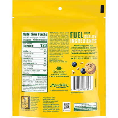 belVita Energy Bites Blueberry Sunflower Seed – Grab-and-Go Commute Bite to Beat the 10 AM Slump