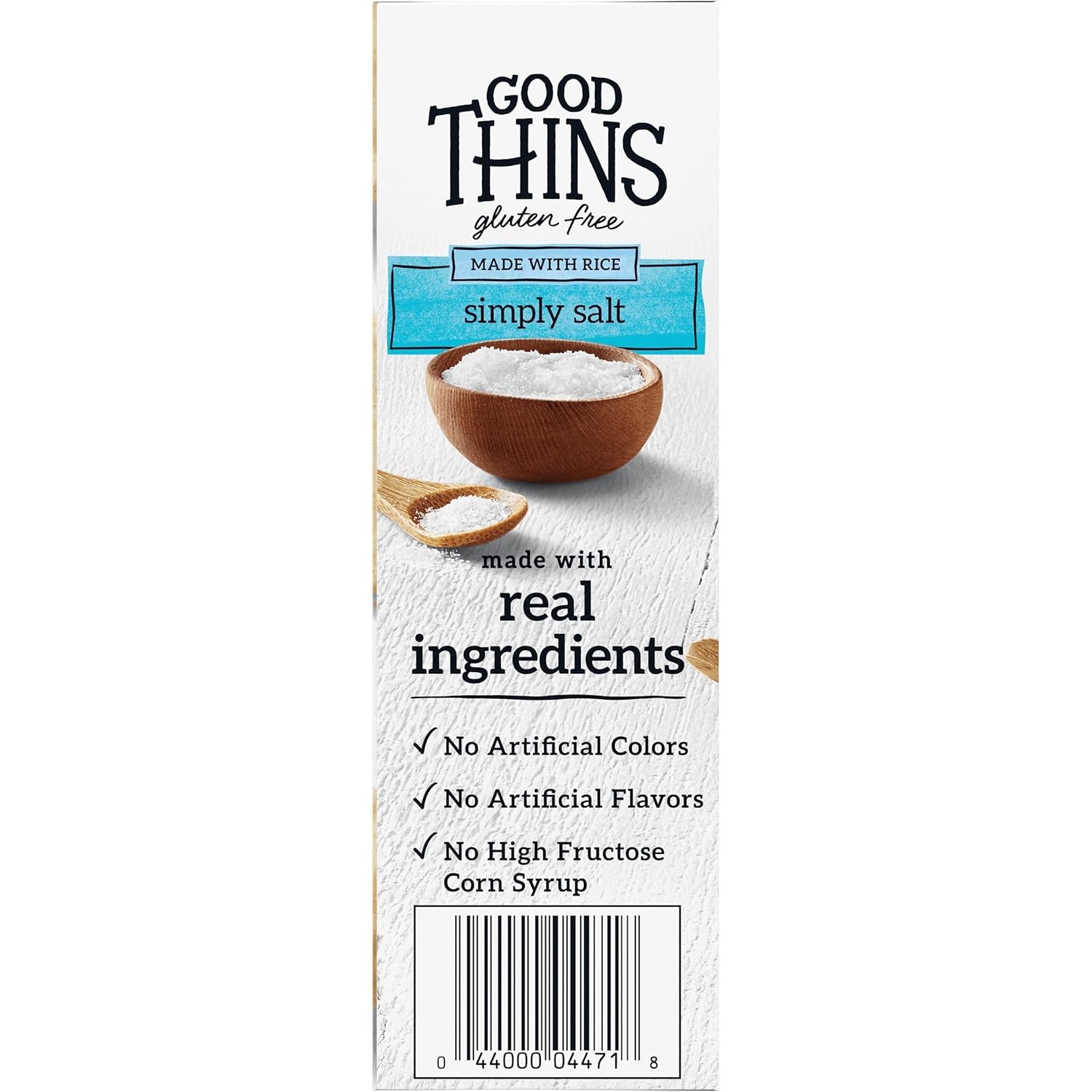 Good Thins Simply Salt Rice Snacks Gluten Free Crackers for Hiking Backpack, Durable Round Shape That Won't Crumble on the Trail