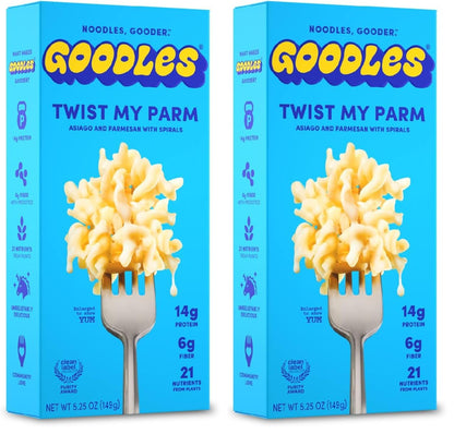 Goodles Twist My Parm Asiago and Parmesan Spirals – Clean Label Certified Mac and Cheese for Ingredient-Conscious Families