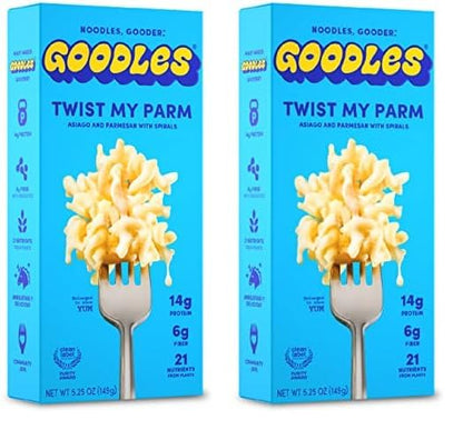 Goodles Twist My Parm Asiago and Parmesan Spirals – Clean Label Certified Mac and Cheese for Ingredient-Conscious Families