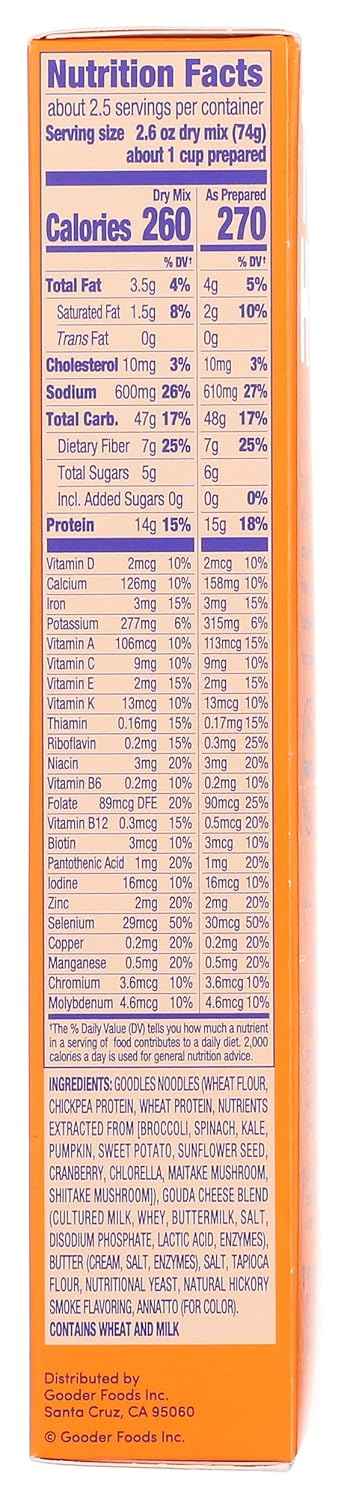 Goodles Smokey Dokey Mac & Cheese – Post-Surgery Recovery Comfort Meal, 6 oz