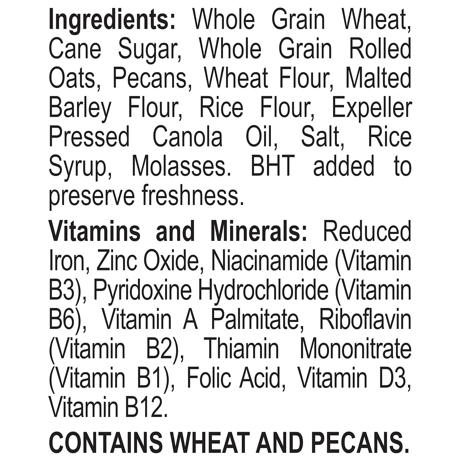 Great Grains Crunchy Pecan Cereal – Non-GMO Whole Grain Breakfast for a Fiber-Rich Wellness Start, 19 Ounce