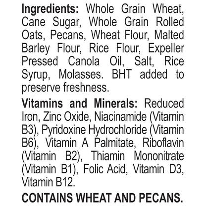 Great Grains Crunchy Pecan Cereal – Non-GMO Whole Grain Breakfast for a Fiber-Rich Wellness Start, 19 Ounce