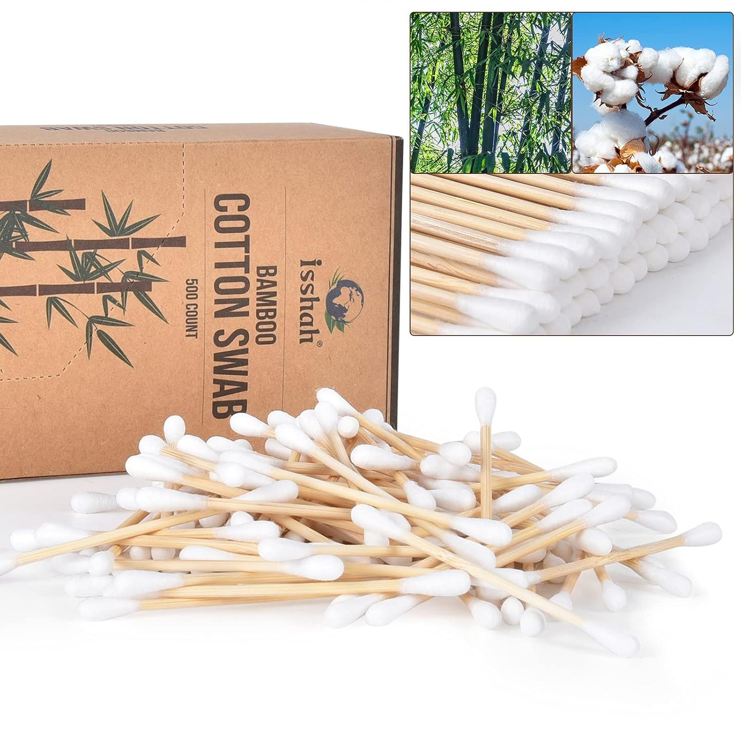 GreenSwab Co. Biodegradable Swabs – Child-Friendly Grooming for Playroom and Nursery Care
