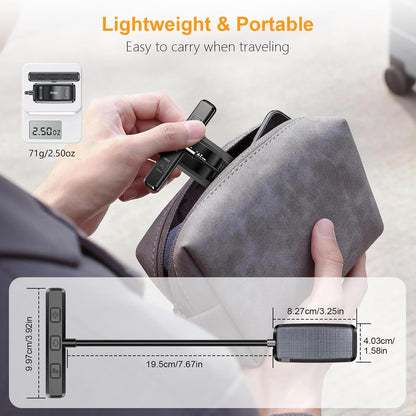 Gritin 80 Hour Rechargeable Book Light for Studying – Late Night Study Lamp for Dorm Room and Library Focus Sessions