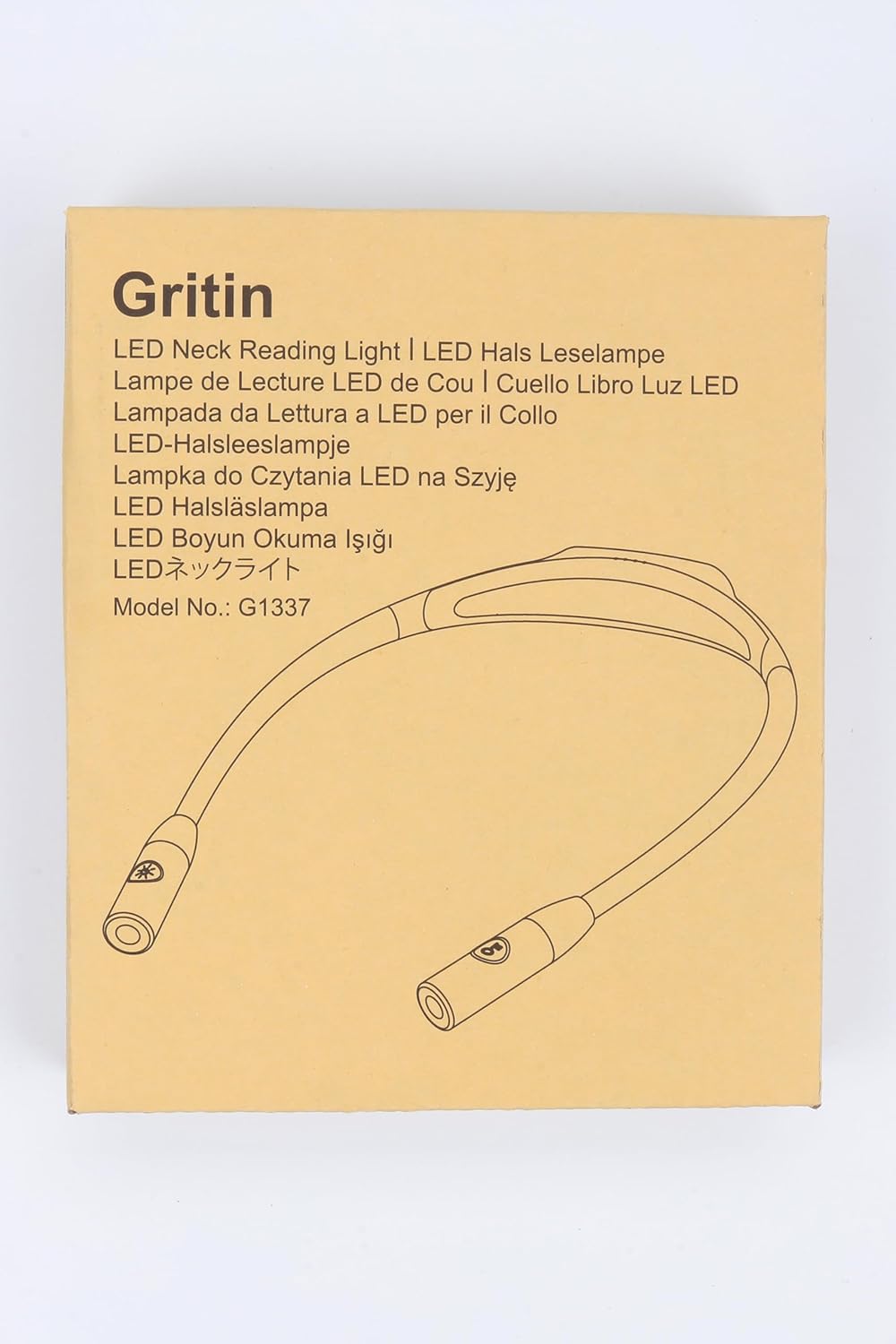 Gritin LED Neck Reading Light – Focused Task Light for Late-Night Studying in Shared Rooms