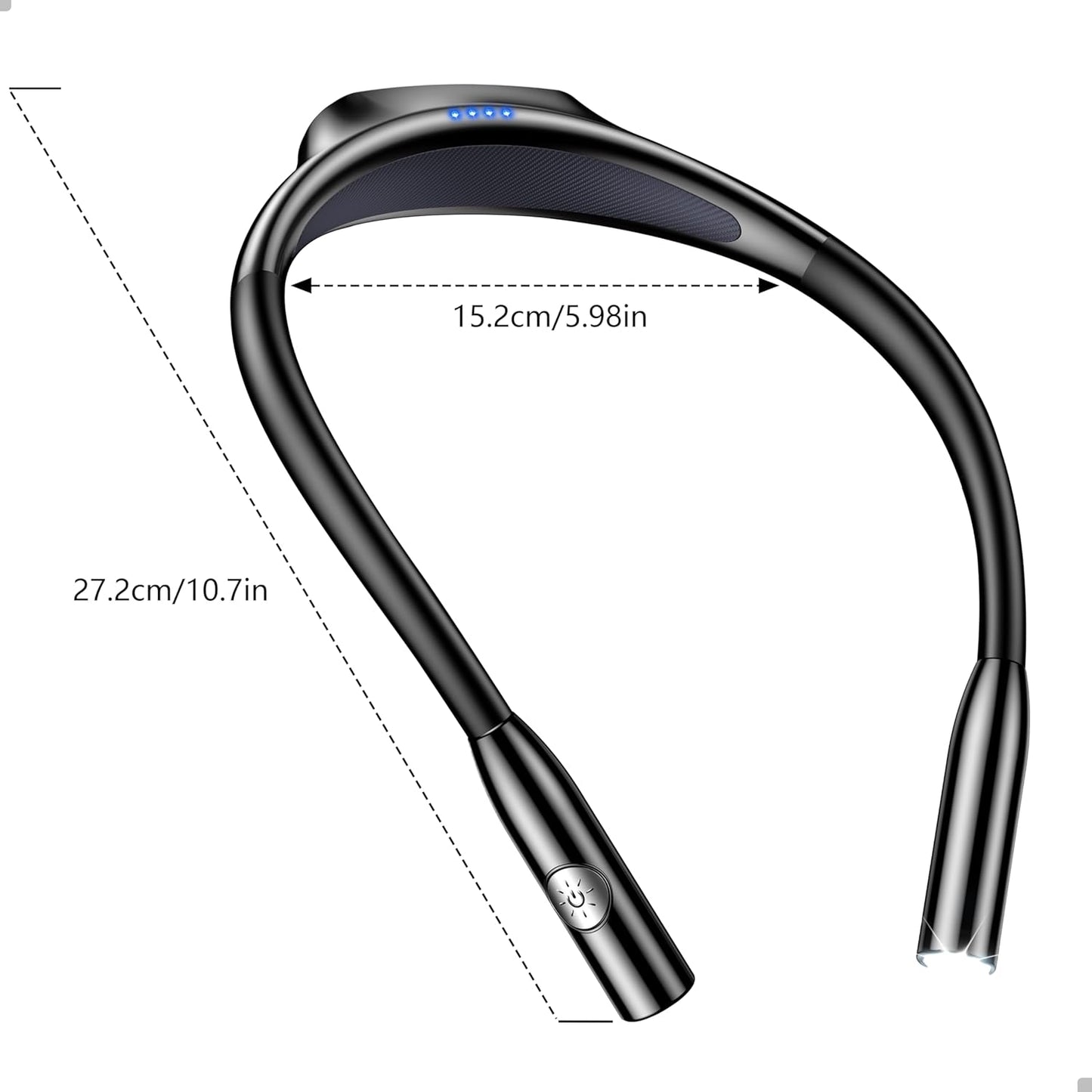 Gritin LED Neck Reading Light – Focused Task Light for Late-Night Studying in Shared Rooms