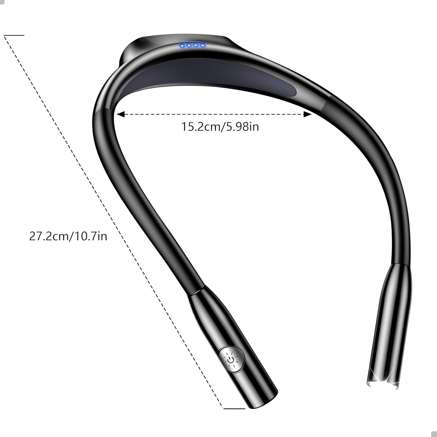 Gritin LED Neck Reading Light – Focused Task Light for Late-Night Studying in Shared Rooms